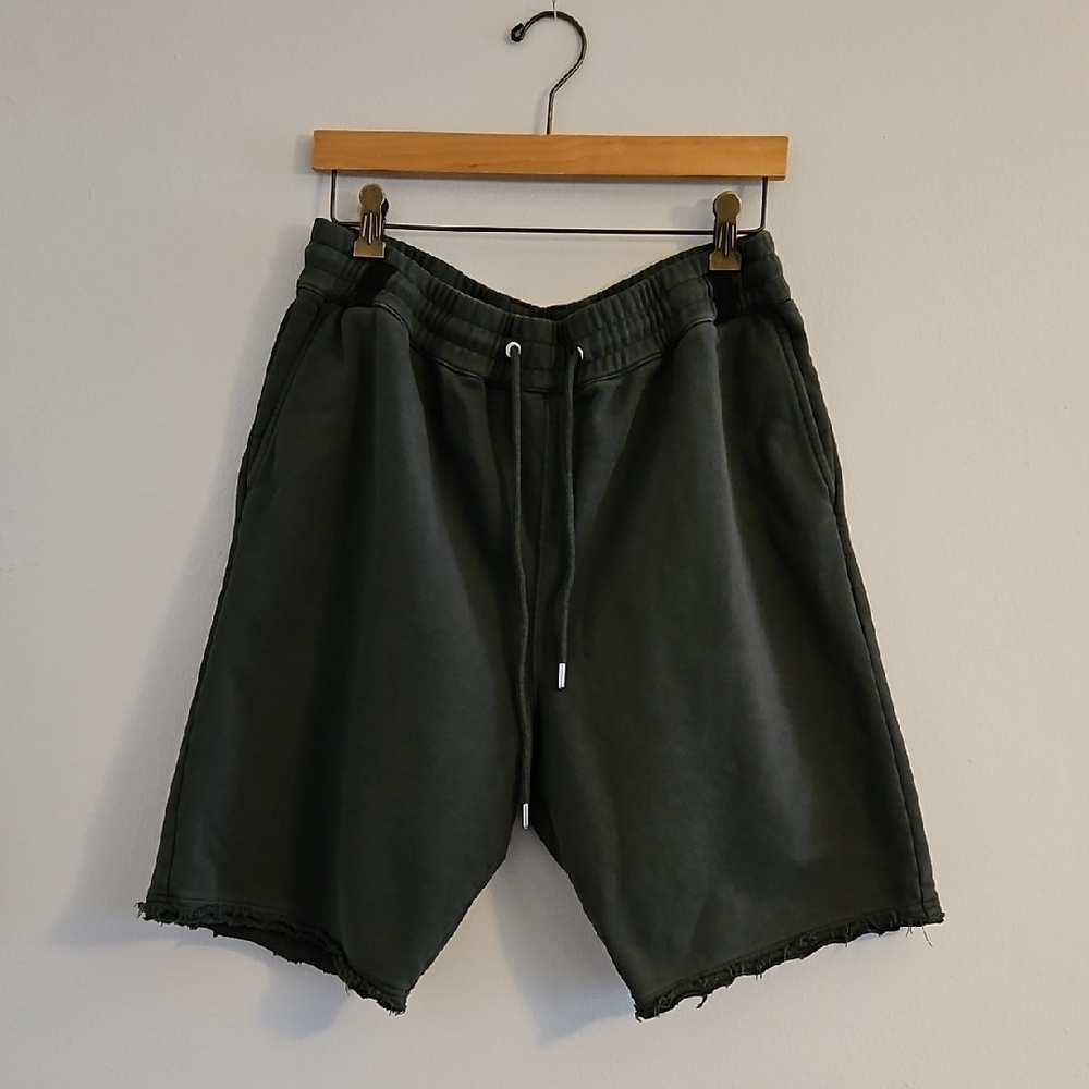 Helmut Lang Green Shorts